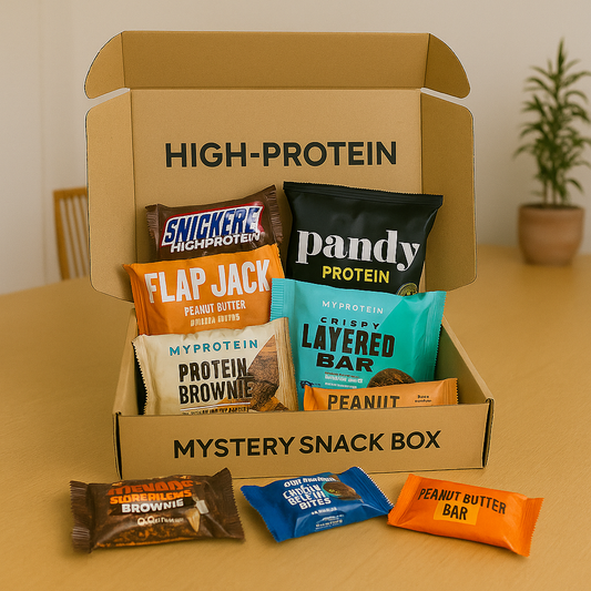 💪 High-Protein Mystery Snackbox – Die perfekte Power-Snackbox für Fitness & Muskelaufbau!