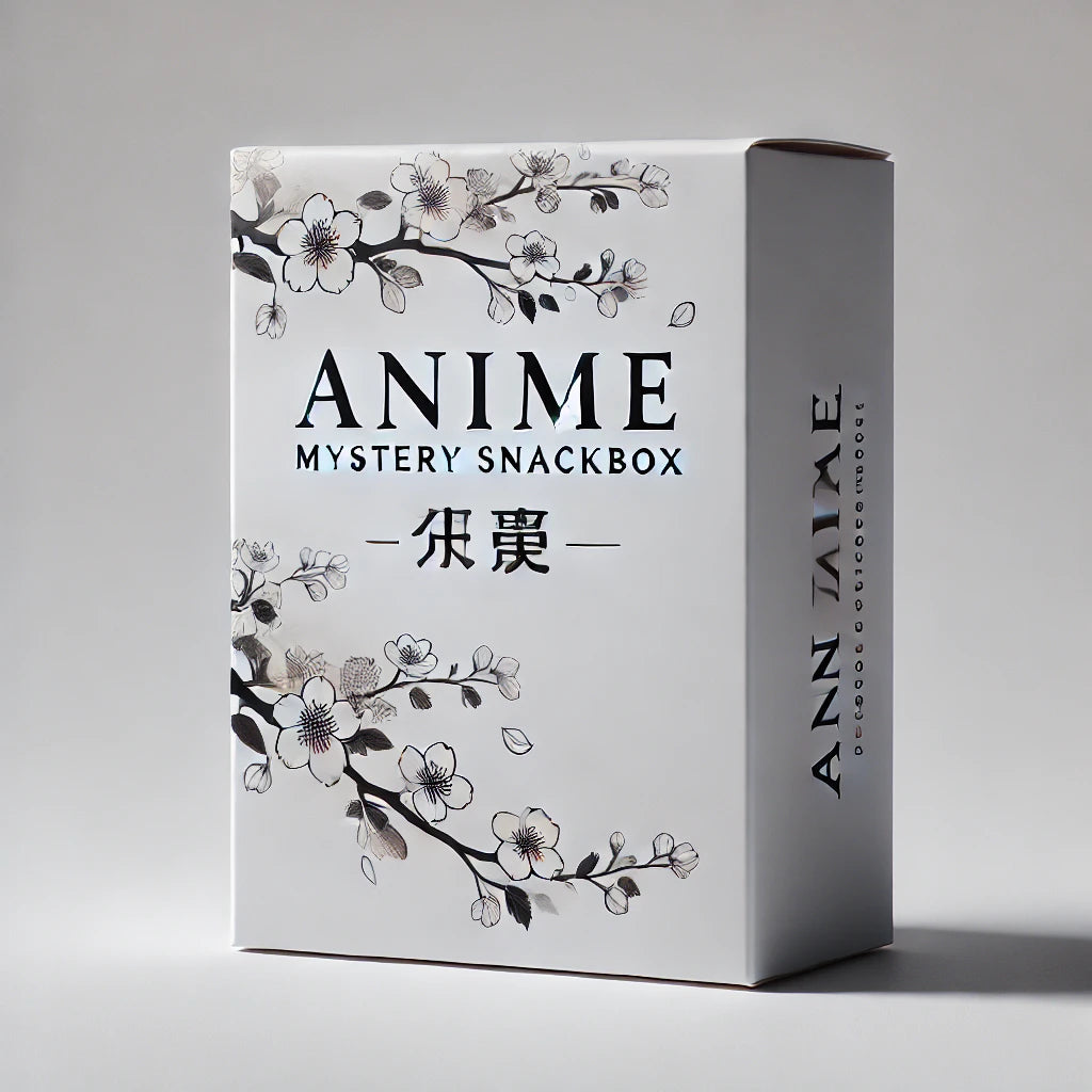 Anime Mystery Snackbox mit abwechslungsreichen süßen & salzigen Snacks, inspiriert von beliebten Anime-Welten und asiatischen Snacks